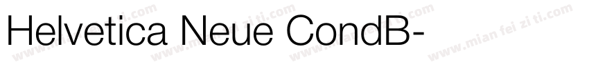 Helvetica Neue CondB字体转换